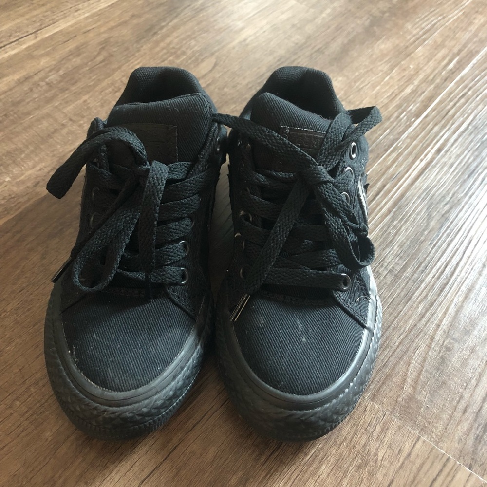 Boys’ Black  Converse Shoes